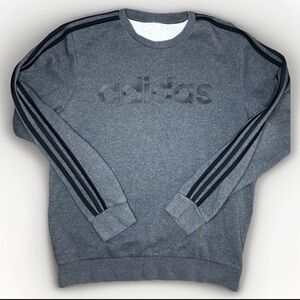 Adidas Charcoal Crewneck Large Sweater Unisex